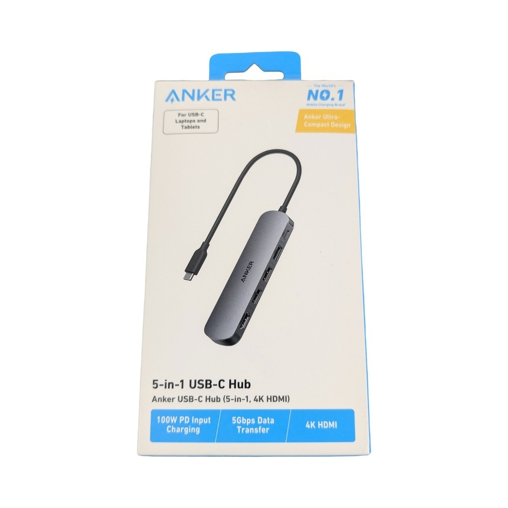 Pp5O Anker 5 in 1 Hub with HDMI Docking Station USB-C Hub Open Box‎